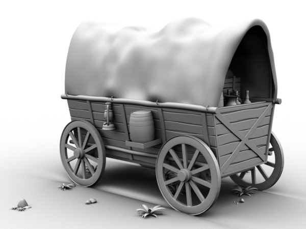 The ultimate prairie experience: A journey through time - prop modeling
